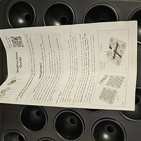 Cake Pop baking Kit Cooking Tray reusable pop sticks use any cake mix metal - Picture 5 of 12